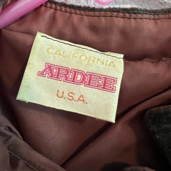 📚 Vintage Ardee 1960s Velvet Brown Jacket Size Small - Picture 6 of 14